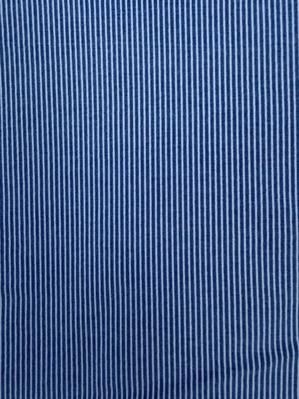 Vintage Lauren Ralph Lauren Cape May Narrow Blue Stripe Queen Flat Sheet USA GUC